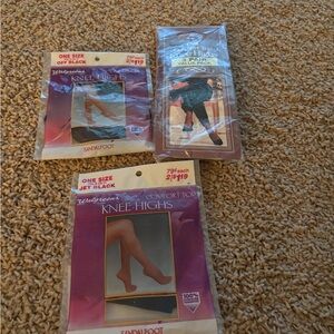 Tally Ho Jet Black Knee-Highs